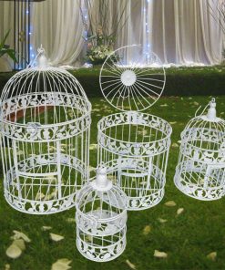 S M L European style decorative bird cage / window ornaments / white photography props / hotel wedding cage