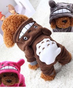 Totoro Coat Dog Clothes For Small Dogs Winter French Bulldog Jacket Cartoon Outfit Dog Halloween Costume Chihuahua Pet Clothes