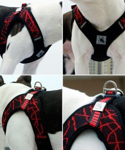 Pet Dog Harness Reflective Adjustable Dog Harness For Small Medium Dogs Bulldog Pug Pets Training Walking Safety Vest Harnesses